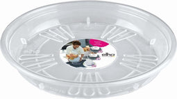 2 stuks - elho - Elho Uni-schotel rond 33cm transparant