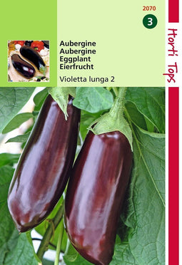 2 stuks Hortitops Aubergine Halflange Violette