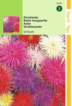 2 stuks - Hortitops - Callistephus Chinensis Unicum Gemengd