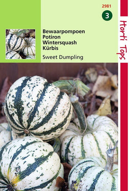 2 stuks - Hortitops - HT Bewaar pompoen Sweet Dumpling (wintersquash)