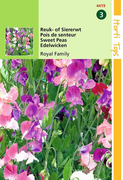 2 stuks - Hortitops - Lathyrus odoratus Royal Family gemengd