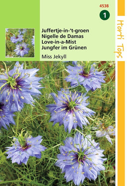 2 stuks - Hortitops - Nigella Damascena Miss Jekyll Blauw