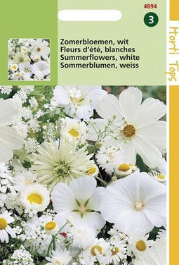 2 stuks HT Zomerbloemen witte tinten