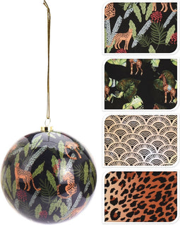 2 stuks! Kerstbal lush 100 mm 4 assorti