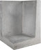 2 stuks! L-Element hoek grijs