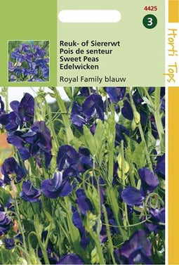 2 stuks Lathyrus Odor. Royal Family Blauw