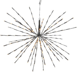 2 stuks LED verlichting poolster flash buiten 45cm-72L zwart klassi...