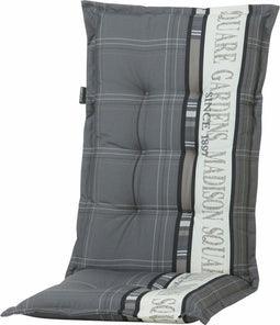 2 stuks! Rugkussen hoog grijs Garden