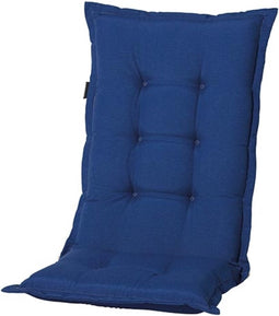 2 stuks! Tuinkussen hoge rug panama safier blue