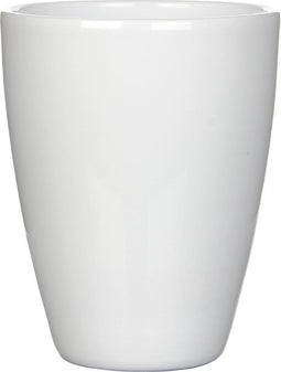 2 stuks Vaas rond tusca 17 x 13.5 cm wit glanzend