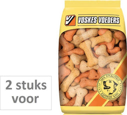 2 stuks! Voskes hondenvoer kluifjes 4 mix