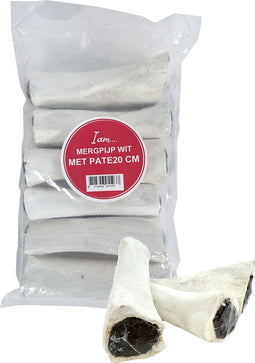 20 cm-6 st I am mergpijp wit met pate