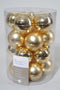 20 kerstballen licht goud glans 60 mm