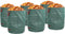 vidaXL - Tuinafvalzakken - met - Handvatten - - - 12 - stuks - - - Vouwbaar - - - Rond - - - Groen - - - 300 - L