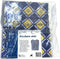 Secobed Wasbare slab - Met opvangbak - 50 x 75 cm - Blauw en gele ruitjes