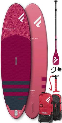 2023 Fanatic Diamond Air 9'8" Opblaasbaar Sup Pakket - Board,
