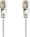 CAT6 Netwerkkabel - RJ45 Male - RJ45 Male - U/UTP - 10.0 m - Rond - PVC - Wit - Polybag