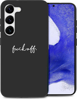 iMoshion Hoesje Geschikt voor Samsung Galaxy S23 Plus Hoesje Siliconen - iMoshion Design hoesje - Transparant / Fuck Off