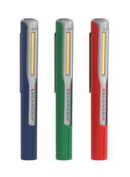 Scangrip Mag Pen 3 - Oplaadbare LED inspectielampen - Set van 3 (blauw groen rood) (3 stuks)