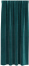 vidaXL - Zwarte - Gordijnen - met - Bovenband - 2 - stuks - Donkergroen - Velours