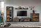 Furnilux Jam Living Combinatie - Tv meubel - Praktische indeling - Bruin - 35x159x330cm