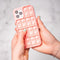 iMoshion Hoesje Geschikt voor iPhone 8 Plus / 7 Plus Hoesje Siliconen - iMoshion Pop It Fidget Toy - Pop It hoesje - Roze