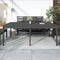 vidaXL Tuintafel 203,5x100x76 cm massief grenenhout grijs