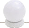 vidaXL - Wandspiegel - met - LED's - ovaal - 35x80 - cm - glas