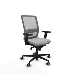 Piqueras y Crespo 2D036G0 - Bureaustoel - Verstelbare hoogte met armleuning - Lichtgrijs