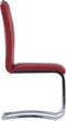 vidaXL - Eetkamerstoelen - 2 - st - kunstleer - rood