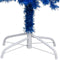 vidaXL - Kunstkerstboom - met - verlichting - en - kerstballen - 240 - cm - PVC - blauw