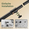 SoBuy FRG109-II-SCH - Telescoop Kledingrek - Verstelbaar B(75–126) × H(200–295) cm - Zwart