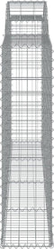 vidaXL - Schanskorven - 5 - st - gewelfd - 300x30x120/140 - cm - ijzer