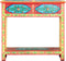 vidaXL - Wandtafel - handgeschilderd - 80x35x75 - cm - massief - mangohout