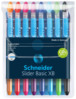 Schneider balpen - Slider Basic - XB - 1,4 mm - etui 8 stuks assorti - S-151298