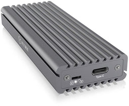 ICY BOX IB-1817M-C31 - Externe M.2 NVMe SSD-behuizing - USB 3.1 Type-C 10 Gbit/s - Grijs
