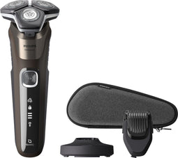Philips Series 5000 S5886/38 - Elektrisch Scheerapparaat - SkinIQ Technologie Wet & Dry 360° Flexibele Scheerkoppen - Zwart/Bruin