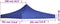 vidaXL - Partytentdak - 3x3 - m - blauw
