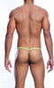 MOB EROTICWEAR - GREEN OPEN THONG L/XL