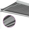 vidaXL - Luifel - uittrekbaar - 4x3 - m - stof - en - aluminium - antraciet - en - wit