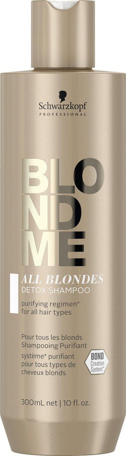 Schwarzkopf BlondMe All Blondes Detox Shampoo - 300 ml- Zilvershampoo - Voor Blondines -