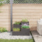 vidaXL - Tuinplanter - 100x100x60 - cm - Zwart - Staal