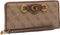 Guess Izzy SLG Small Zip Around - Ritsportemonnee - Bruin