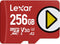 Lexar LMSPLAY256G-BNSNG - Micro SD Geheugenkaart - 256 GB - Rood