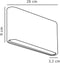 Nordlux Kinver 26 - Wandlamp - LED module - Zwart