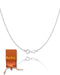 LeLu Ketting Dames - Zilveren Schakelketting 1.1 mm 925 Zilver - Hypoallergeen 45.7 cm - Met cadeauverpakking