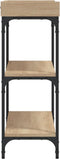 vidaXL - Wandtafel - met - schappen - 100x30x80 - cm - sonoma - eikenkleurig