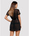 Obsessive - Alluria Kimono & String Zwart L/XL