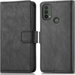 iMoshion Hoesje Geschikt voor Motorola Moto E40 / Moto E30 Hoesje Met Pasjeshouder - iMoshion Luxe Bookcase - Zwart