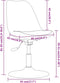vidaXL - Eetkamerstoelen - 4 - st - draaibaar - stof - taupe